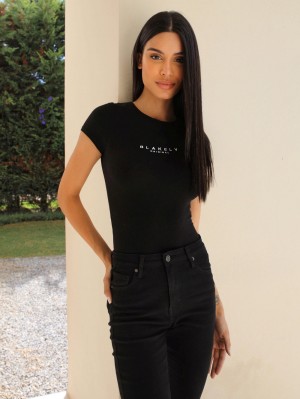 Black Blakely Alicia Bodysuit | CFWL-01325