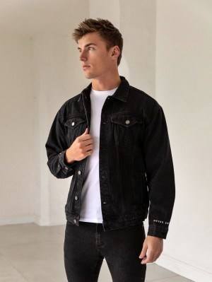 Black Blakely Greenwich Denim Jacket | XISQ-74260