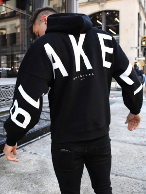 Black Blakely Idris Oversized Hoodie | LFIZ-94027