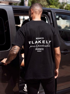 Black Blakely Monaco Relaxed T-Shirt | FOMI-41389