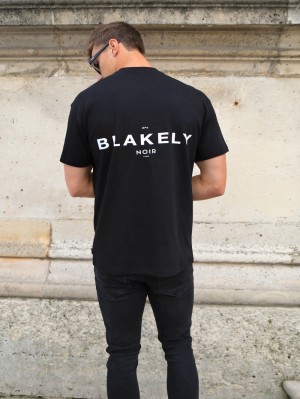 Black Blakely Noir II Relaxed T-Shirt | MLHS-10294