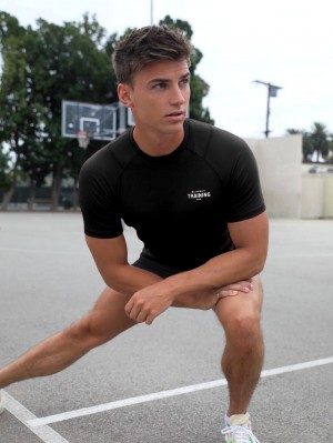 Black Blakely Slim Training T-Shirt | AVCU-08713
