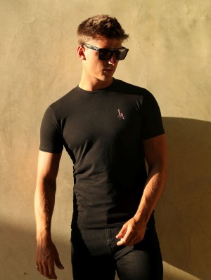Black Blakely Sports Club T-Shirt | JUSX-48530