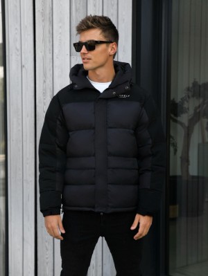 Black Blakely Tampa Puffer Coat | KSJP-48972
