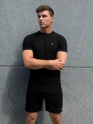 Black Blakely Toulon Textured T-Shirt | IKFP-95840