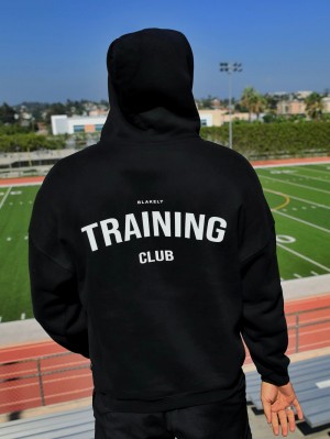 Black Blakely Training Club Hoodie | LJXB-68502