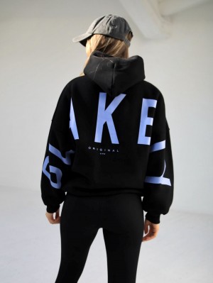 Black & Blue Blakely Members Isabel Oversized Hoodie | IEWK-85069