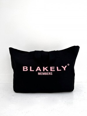 Black & Pink Blakely Members Tote Bag | HQXN-34978