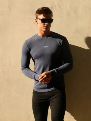 Blue Blakely Alezio Textured Jumper | GNCB-52806