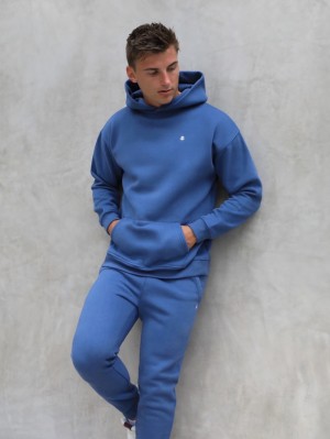 Blue Blakely Anchor Relaxed Hoodie | WCGH-46592