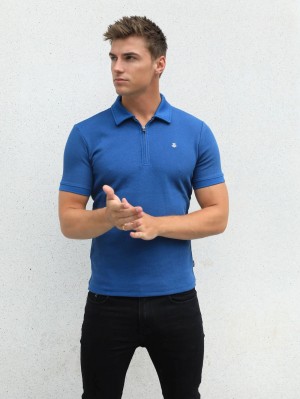 Blue Blakely Toulon Textured Polo | LWVC-84012