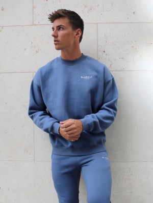 Blue Blakely Universal Relaxed Jumper | IZLC-97462