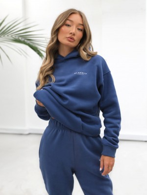 Blue Blakely Universal Women's Relaxed Hoodie | WUMO-24931