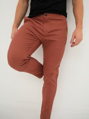 Brick Red Blakely Sloane Stretch Fit Chinos | CTBQ-85416
