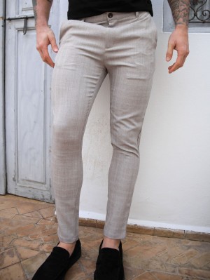 Brown Blakely Assaki Checked Trousers | FKQT-85069