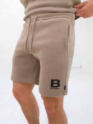 Brown Blakely Blakely London Jogger Shorts | VUXP-34256