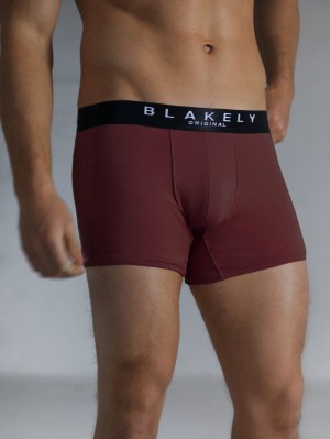 Burgundy 3 Pack Blakely BLK Boxers | BFYU-19043