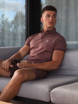 Burgundy Blakely Sorrento Polo | SRIC-60973