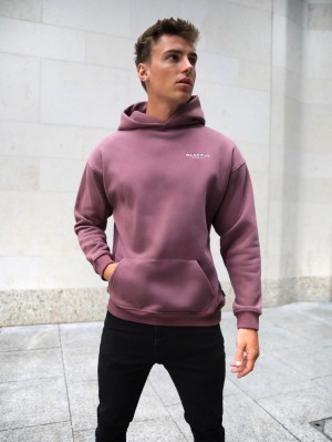 Burgundy Blakely Universal Relaxed Hoodie | UXWY-52067