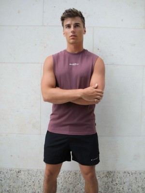 Burgundy Blakely Universal Sleeveless Tee | CWJN-51248