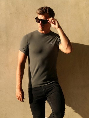 Charcoal Blakely Initial T-Shirt | BNOJ-53182