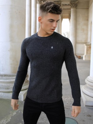 Charcoal Blakely Olton Knit Jumper | DNFS-45961