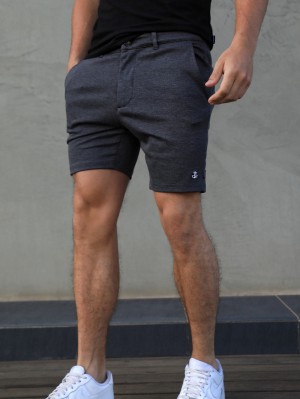 Charcoal Blakely Sorrento Stretch Fit Shorts | PVWC-43097