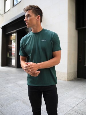 Dark Green Blakely Universal Relaxed T-Shirt | ILVA-13968