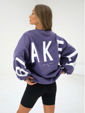 Dusky Purple Blakely Isabel Oversized Jumper | BCGW-54820