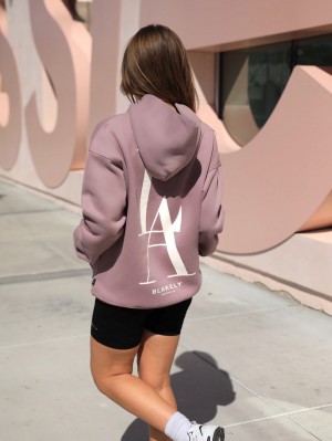 Dusty Pink Blakely Studio Relaxed Hoodie | XZAM-24619
