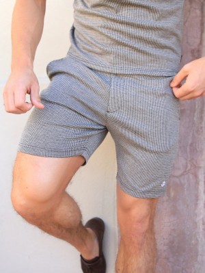 Gold Blakely Midar Check Shorts | XHTB-74283