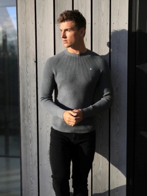 Graphite Blakely Olton Knit Jumper | IBUP-56014