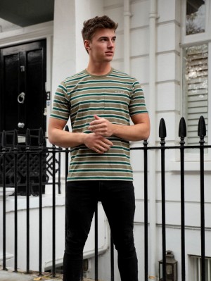 Green Blakely Alban Relaxed T-Shirt | HGAZ-04931