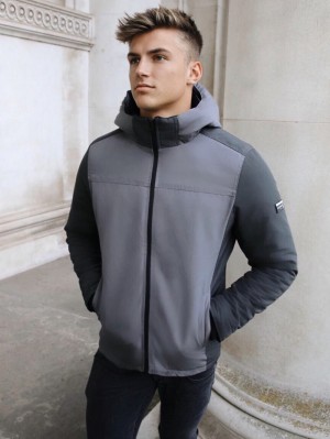 Grey/Dark Grey Blakely Montblanc Coat | EHLT-28901