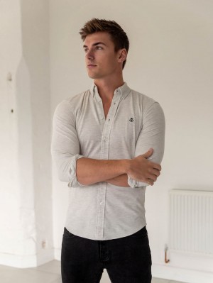 Grey Blakely Arlo Soft Stretch Shirt | ETHF-15630