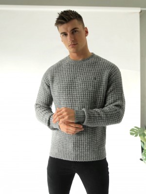 Grey Blakely Burford Knit Jumper | MFLC-82096