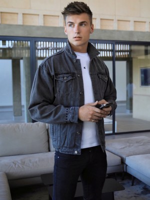 Grey Blakely Greenwich Denim Jacket | KZLU-75091