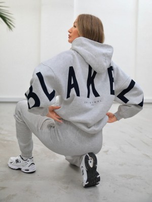 Grey Blakely Isabel Oversized Hoodie | RAFO-93104