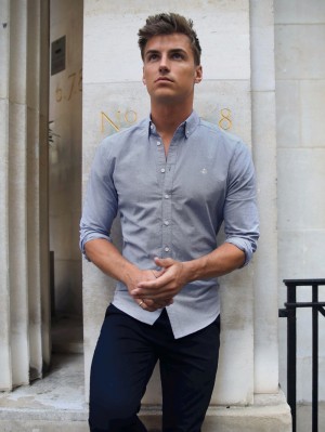 Grey Blakely Lisbon Shirt | XIED-09845