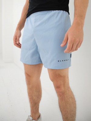 Light Blue Blakely Apex Active Shorts | MZQP-70268