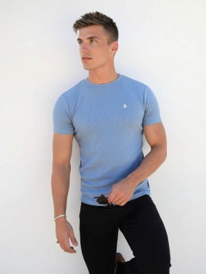 Light Blue Blakely Eli T-Shirt | MNWX-10923