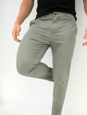 Light Green Blakely Sloane Stretch Fit Chinos | JYCB-92107