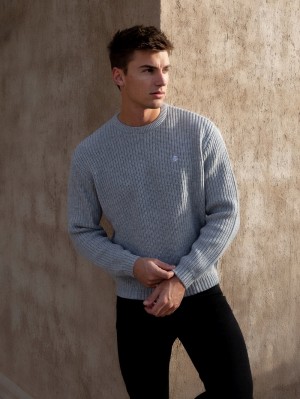 Light Grey Blakely Stanton Knit Jumper | IRKF-89213