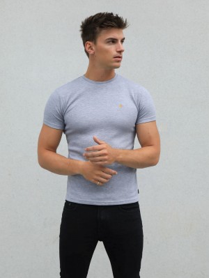 Marl Grey Blakely Recco T-Shirt | HKWP-47356