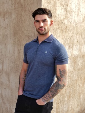 Marl Navy Blakely Aspen Polo | BPCZ-46108