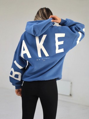 Mid Blue Blakely Members Isabel Oversized Hoodie | VRXZ-95780