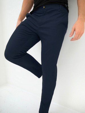 Navy Blakely Sloane Stretch Fit Chinos | WVZP-16084