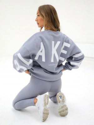 Pale Lilac Blakely Isabel Oversized Jumper | UBKP-13728