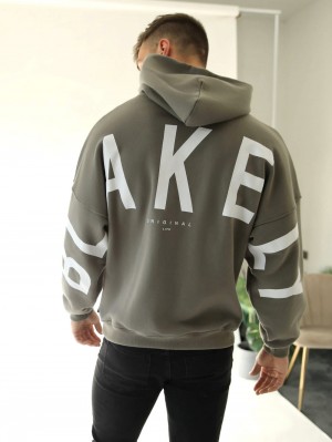 Safari Green Blakely Idris Oversized Hoodie | AQLD-30946