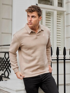 Tan Blakely Otley Collared Jumper | CULY-19634